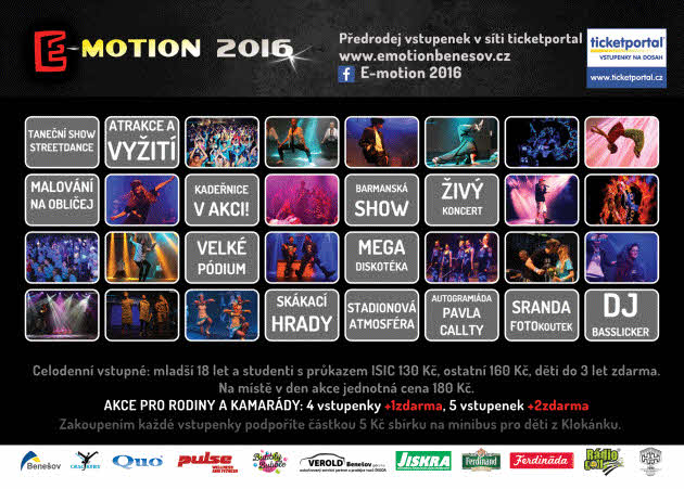 E-motion 2016 Benešov na ticketportal.cz